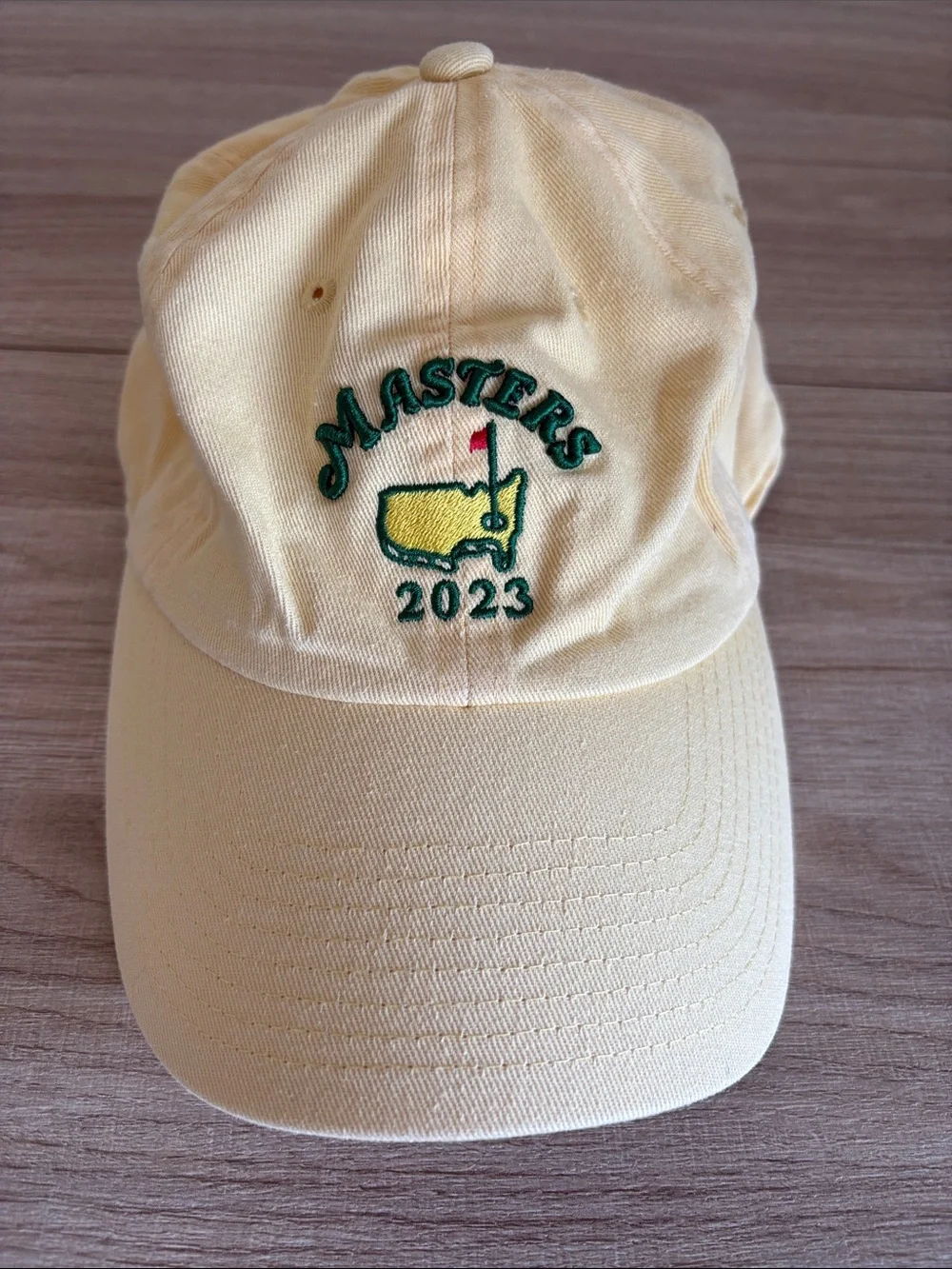 American Needle Masters 2023 Pale Yellow Baseball Cap